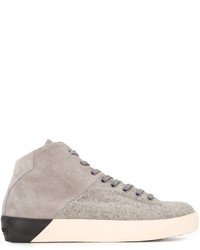 Leather Crown Flanel Sneakers