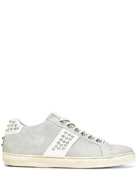 Leather Crown Perforated Detail Sneakers