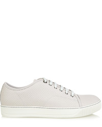 Lanvin Low Top Debossed Leather Trainers