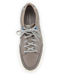 Cole Haan Mariner Perforated Leather Sneaker Steel Gray