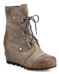 Sorel Joan Of Arctic Leather Lace Up Boots