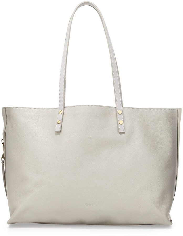 large gray tote bag