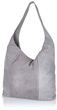 river island slouch bag grey