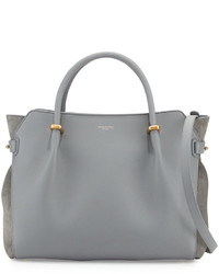 Nina Ricci Marche Leather Medium Tote Bag Gray