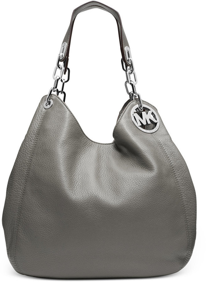 Michael kors best sale fulton tote silver