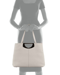 Christian Louboutin Passage Grained Leather Tote Bag Gray