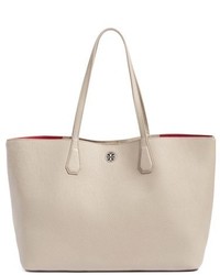 Tory Burch Perry Leather Tote Grey