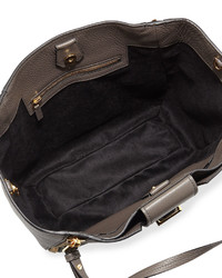 Tom Ford Sedgwick Medium Zip Tote Bag Graphite