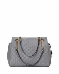 Gucci Signature Chain Handle Tote Bag