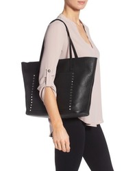 Rebecca Minkoff Unlined Front Pocket Leather Tote Black