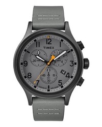 Timex Allied Chronograph Leather Strap Watch