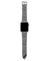 Wristpop Jimmy Snakeskin Print Faux Leather Apple Watch Band