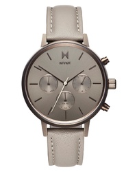 MVMT Nova Chronograph Leather Watch