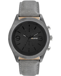 Unlisted Watch Gray Synthetic Strap 47mm Ul1265
