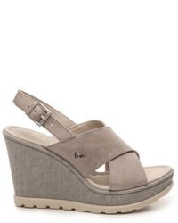 b.ø.c. Boc Dannah Wedge Sandal  Grey