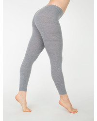 American Apparel Women's Cotton-Spandex Jersey Legging, Heather Grey,  X-Small at  Women's Clothing store