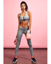 Missguided Active Mesh Panel Workout Leggings Grey