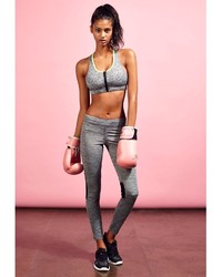 Missguided Active Mesh Panel Workout Leggings Grey