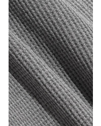 Splendid Nordic Waffle Knit Stretch Jersey Leggings Dark Gray