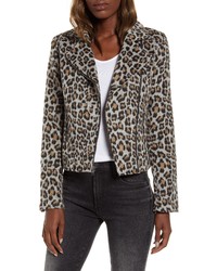 Cupcakes And Cashmere Leopard Moto Jacket