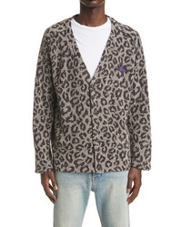 Grey Leopard Cardigan