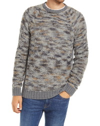 Billy Reid Space Dye Boucle Wool Blend Crewneck Sweater