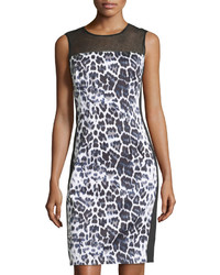 Grey Leopard Dress