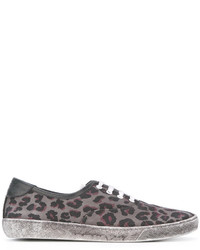 Marc Jacobs Leopard Print Distressed Trainers