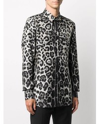 Dolce & Gabbana Leopard Print Silk Shirt