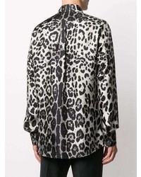 Dolce & Gabbana Leopard Print Silk Shirt