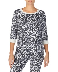 Grey Leopard Long Sleeve T-shirt