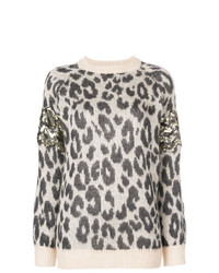 Aniye By Leopard Print Oversized Sweater
