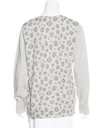 Rebecca Taylor Wool Blend Leopard Print Sweater W Tags