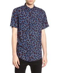 The Rail Leopard Print Rayon Shirt