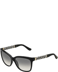Jimmy Choo Cora Leopard Print Square Sunglasses