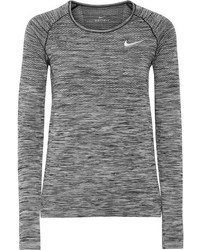 Nike Dri Fit Stretch Top Gray
