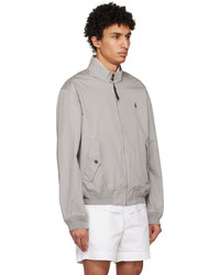 Polo Ralph Lauren Gray Two Button Bomber Jacket