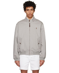 Polo Ralph Lauren Gray Two Button Bomber Jacket
