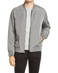 Nordstrom Lightweight Bomber Jacket In Grey Pearl At