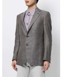 Brioni Notched Lapel Single Breasted Blazer