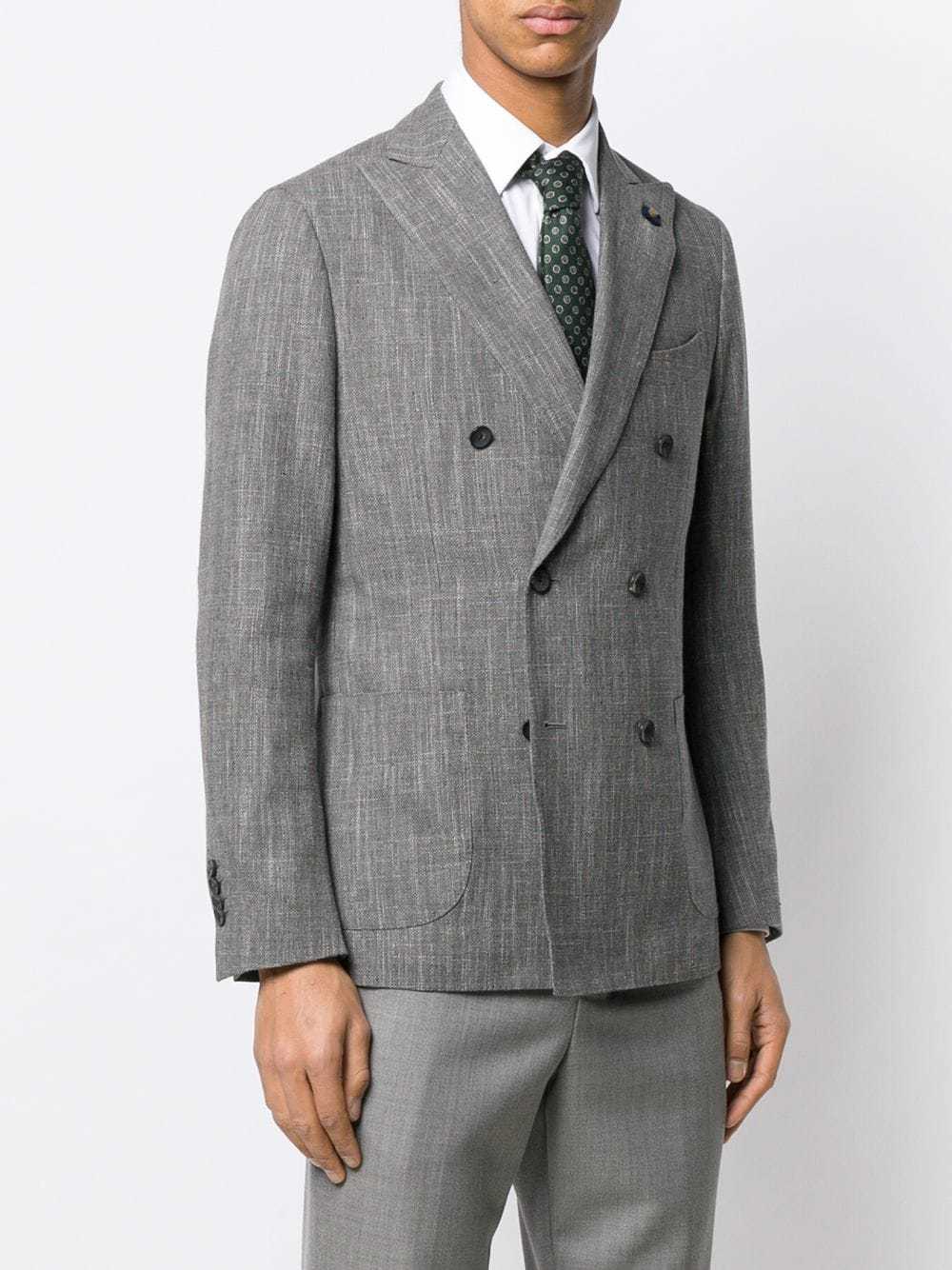 Lardini Double Breasted Suit Jacket, $745 | farfetch.com | Lookastic