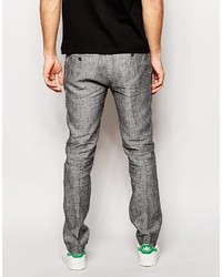 Asos Brand Slim Fit Smart Pants In 100% Linen