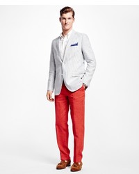 Brooks Brothers Fitzgerald Fit Linen Trousers