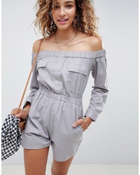 Grey Linen Jumpsuit
