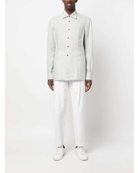Kiton Contrast Button Long Sleeve Shirt