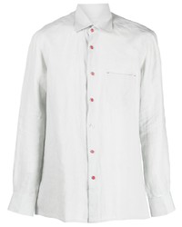 Kiton Contrast Button Long Sleeve Shirt