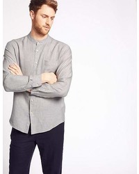 Marks and Spencer Easy To Iron Pure Linen Shirt With Pocket