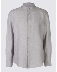 Marks and Spencer Easy To Iron Pure Linen Shirt With Pocket