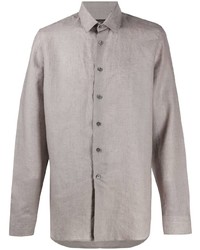 Dell'oglio Long Sleeved Linen Shirt