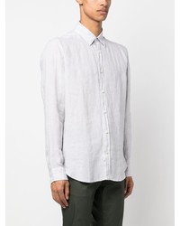 BOSS Spread Collar Linen Shirt